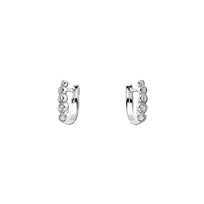Hovedbilde Arc Bold Huggie Silver PAIR