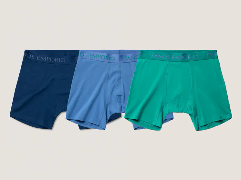 3PK Base Bamboo Boxer High Tide 