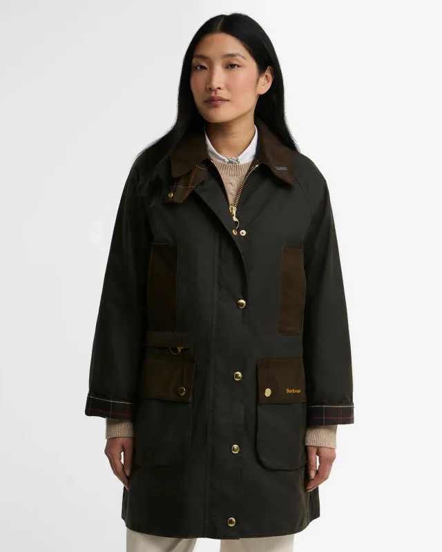 Beaufort Waxed Jacket Icons Olive