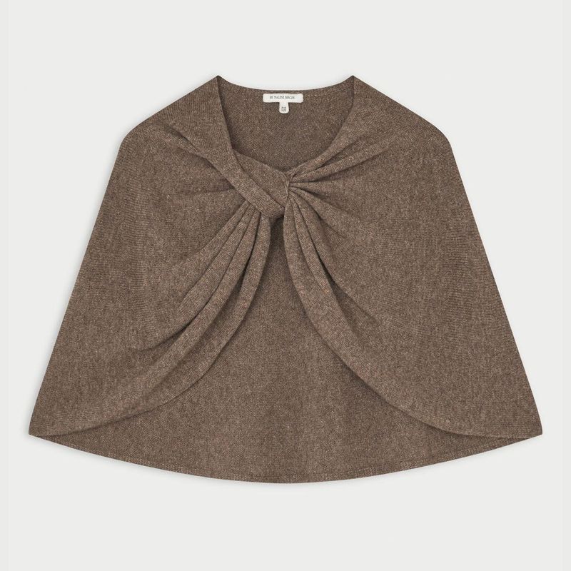 PINNE Wool Cape Fosil