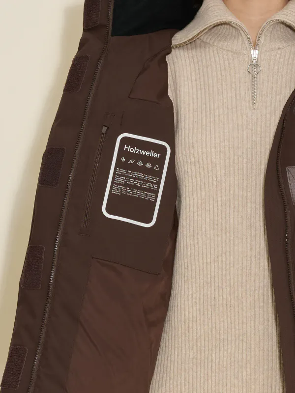 BESSEGGEN DOWN JACKET DK. Brown