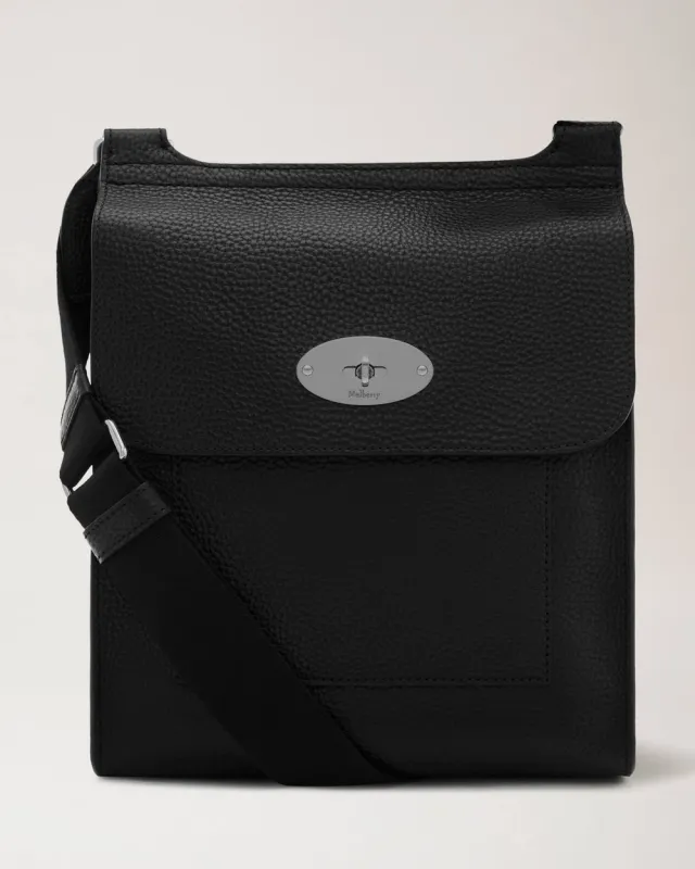 ANTONY N Black Small Classic Grain Silver