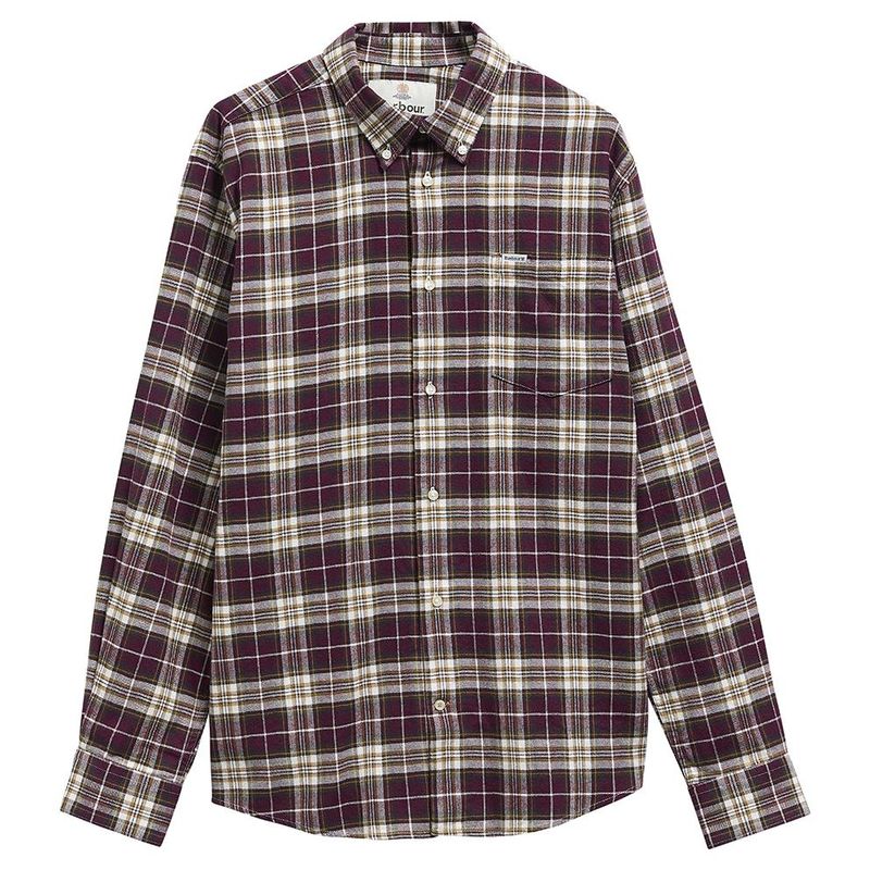TELFIELD Regular Shirt Bordeaux