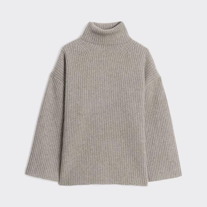 Hovedbilde AMARA Rib Turtleneck Taupe