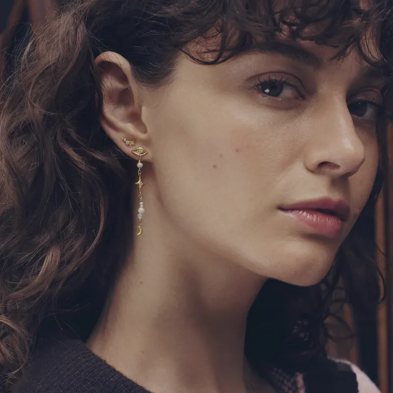 MINNA Øredobber Gull