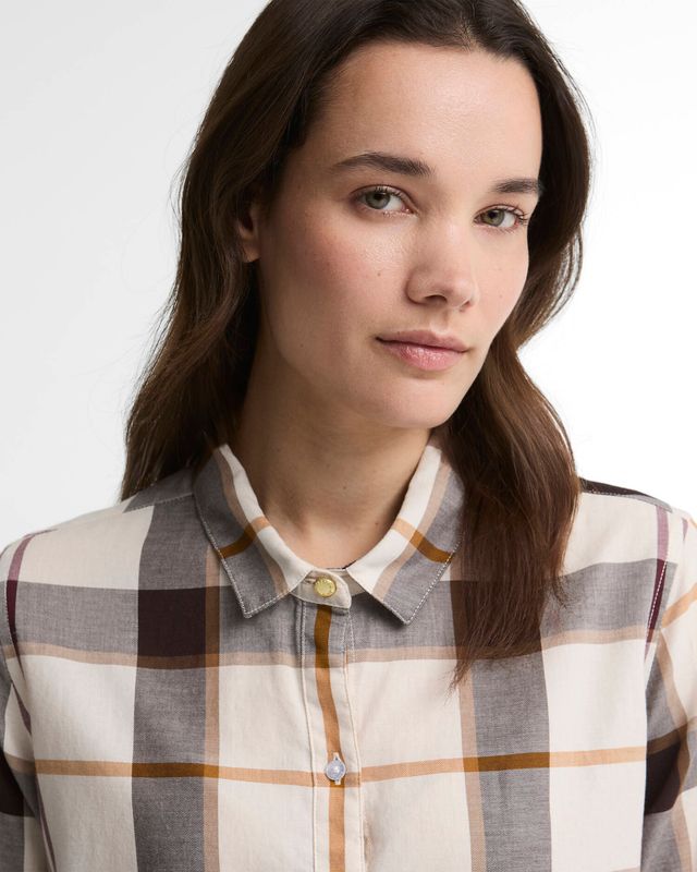 Moorland Relaxed Shirt Ecru Muted Tart