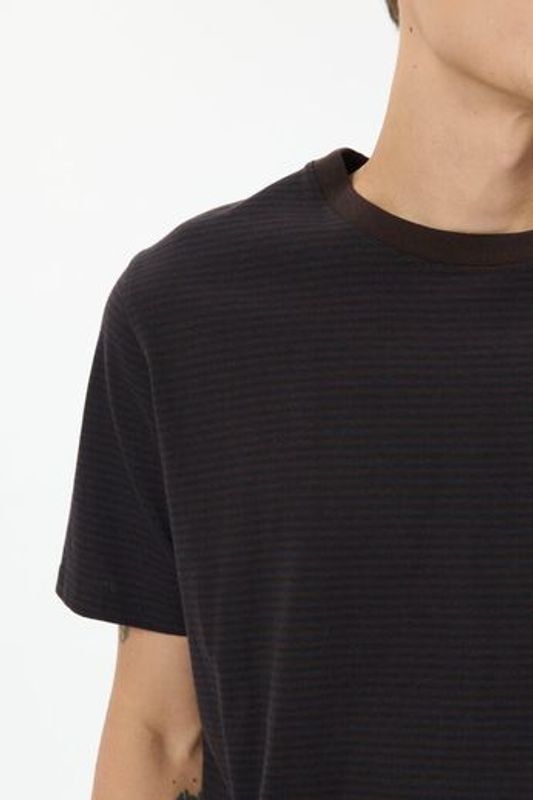 MAjeremy Tshirt Stripe Ganache Brown