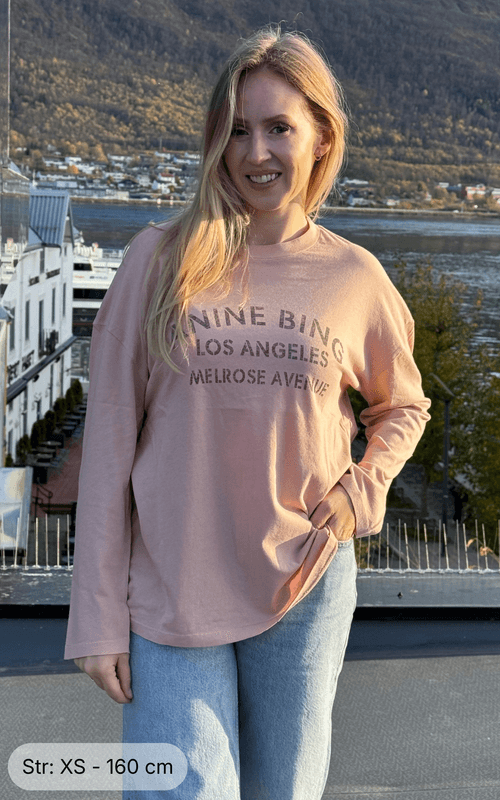 Ivan Long Sleeve Melrose Stencil Washed Blushed