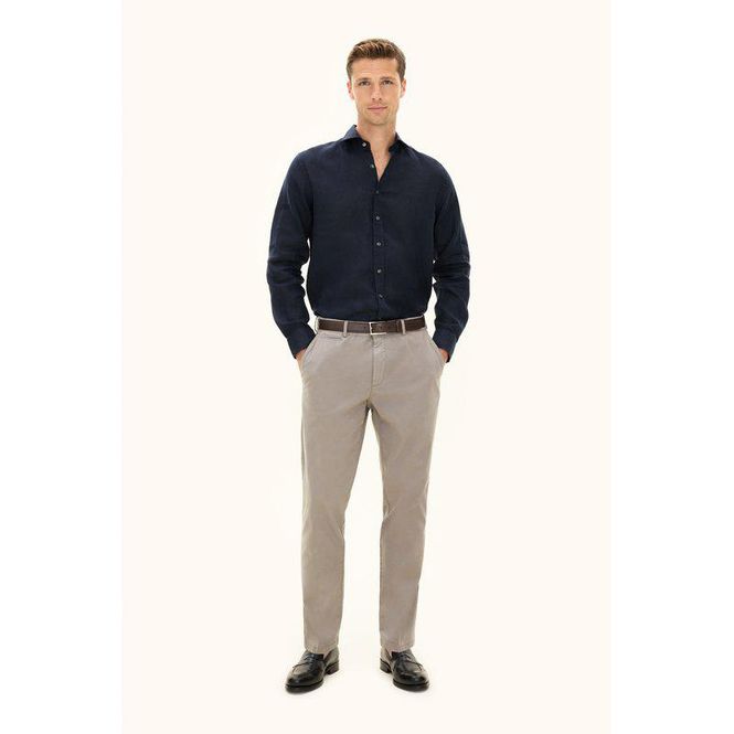 Hovedbilde Cut Away Linskjorte Navy 