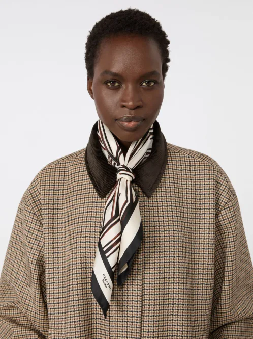 Hovedbilde SIAM scarf Silk Chocolate Big ...