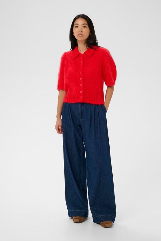 VernoniPW Cardigan Poppy Red