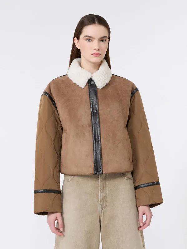 Gessati Quilted Jacket Camel 