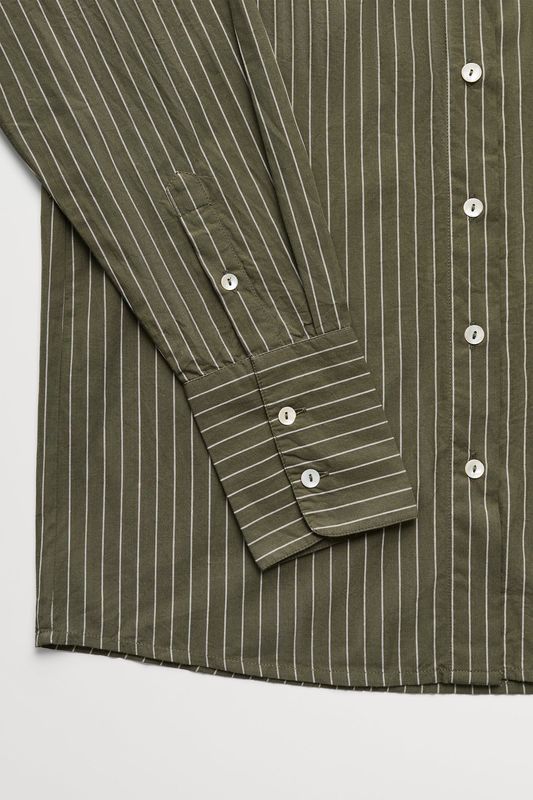 Scot Shirt Green White Stripe