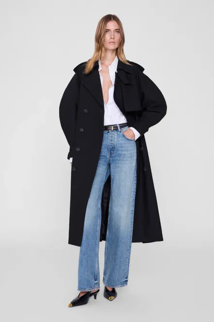 Hovedbilde PASCALE Maxi Trench Black