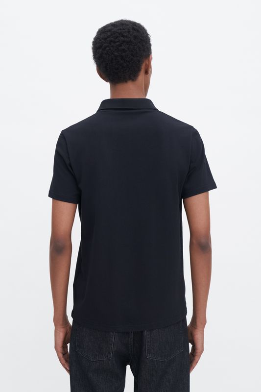 Stretch Polo T-shirt Black