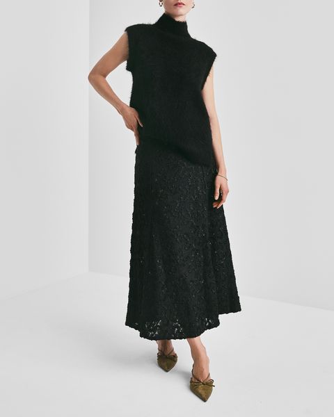 Hovedbilde Embroidery Lace Midi Skirt ...