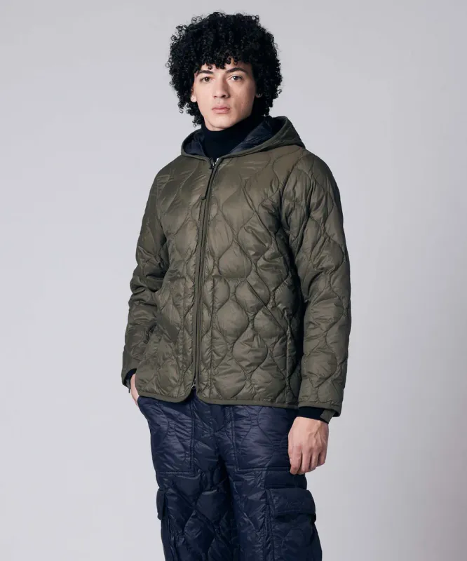 M Hood W-Zip Down Jacket D.Olive