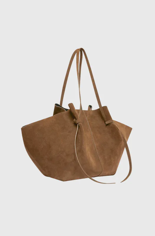 MOCHI Large Tote Cognac Suede