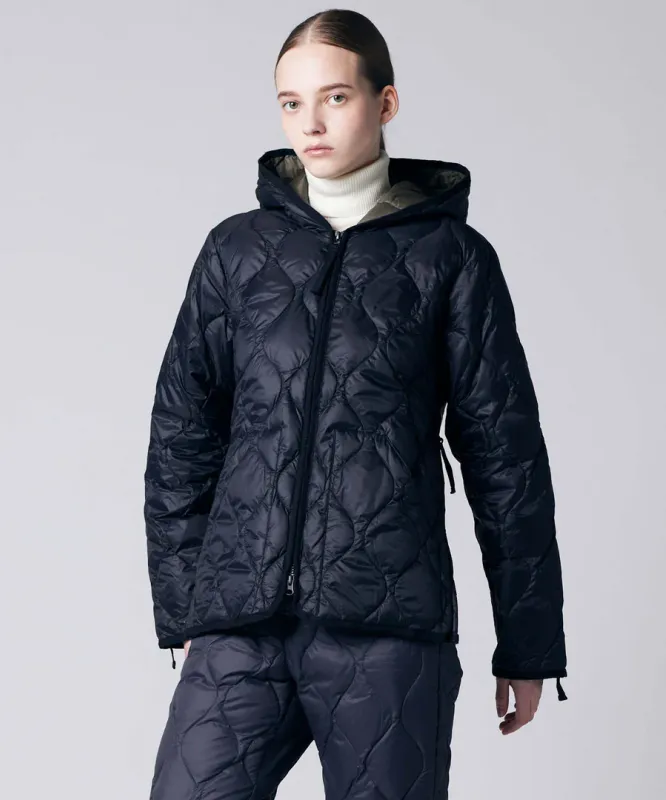 M Hood W-Zip Down Jacket Black