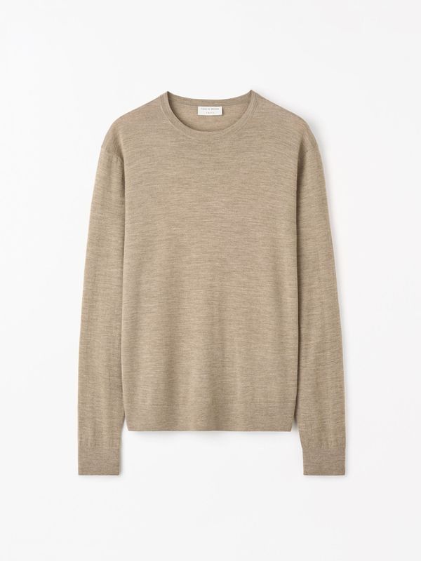 CONNOR RWS Merino Sweater Grey Beige Melange 