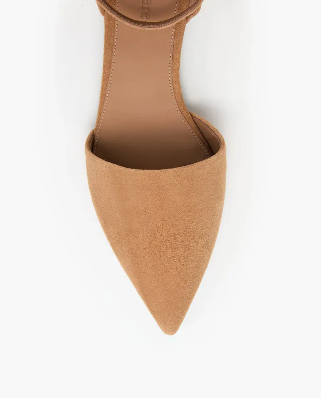 FRANKIE Suede Cognac