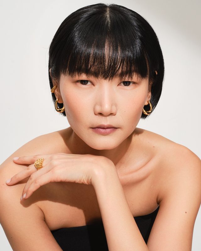 Twist Hoops Gold 