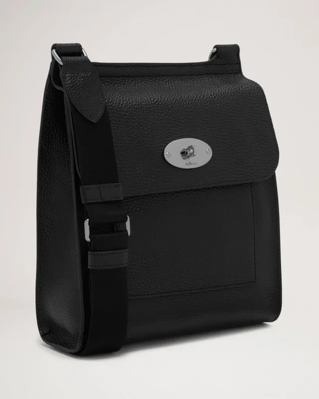 ANTONY N Black Small Classic Grain Silver