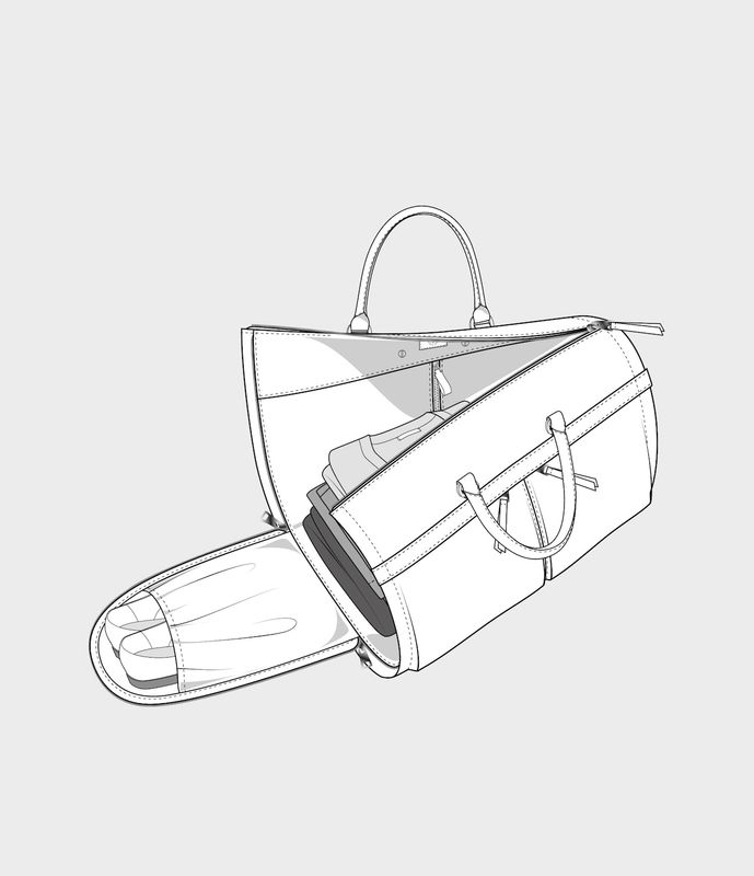 ORLANDO Weekendbag Midbrown 