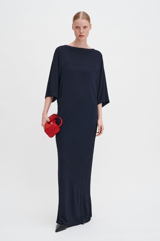 Crepe Jersey Batwing Black 