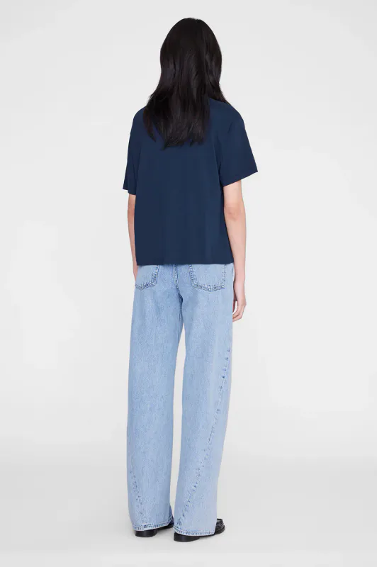 CADE Tee Melrose Stencil Navy