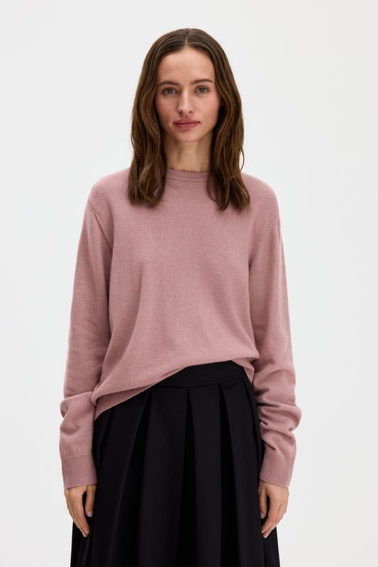 Soft Wool Crewneck Light Pink