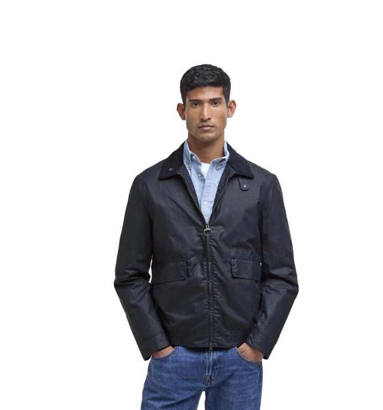 NEWBURY Wax Jacket Navy 