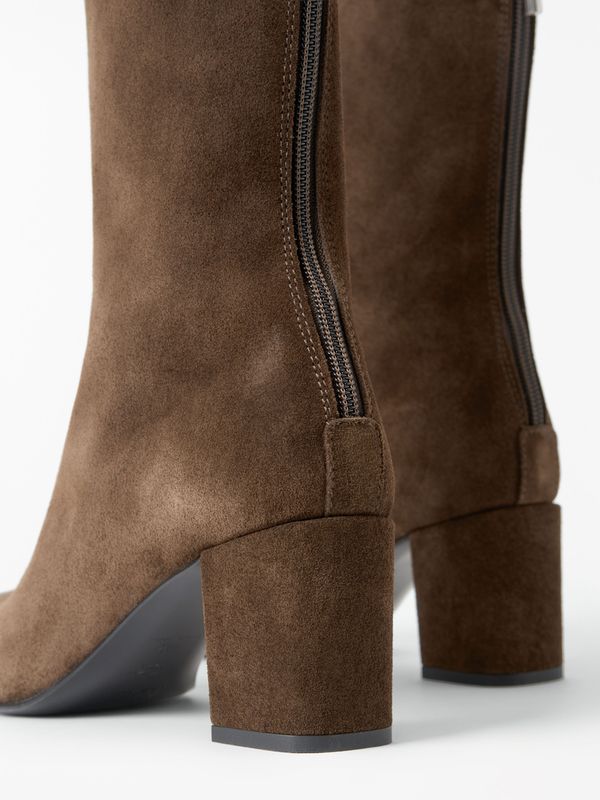 POLIKA Boots Suede Brown 