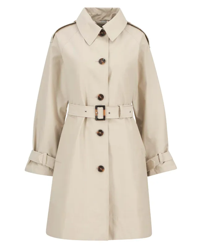MAIA Showerproof Trench Coat Stone