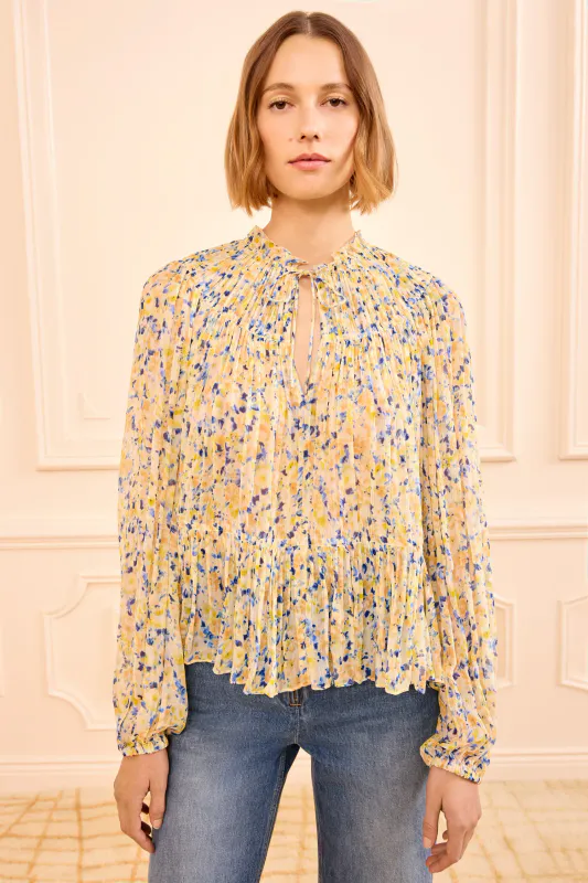 Leandra Silk Blouse Daffodil