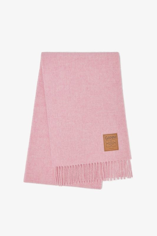 Double face Wool Scarf Mauve Morn 