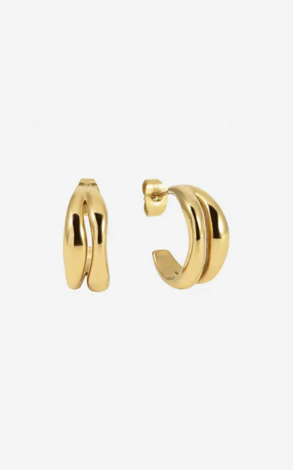 Hovedbilde The Curved Hoops Gold