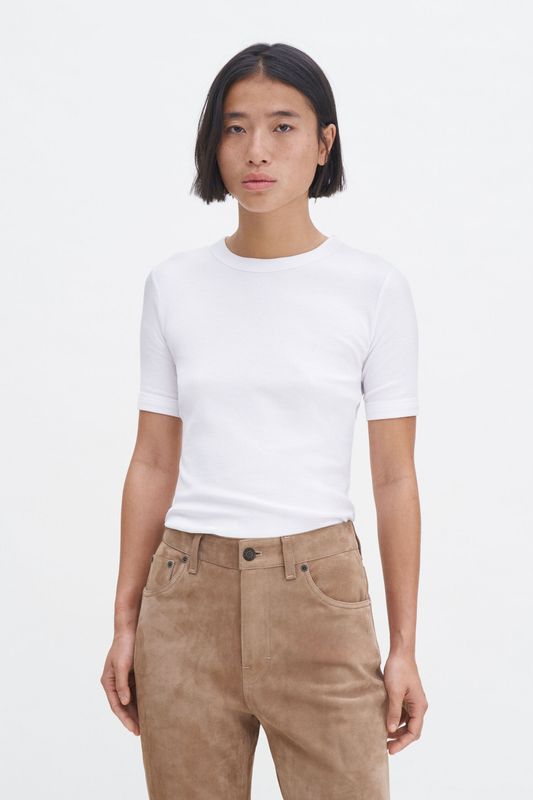 SOFT RIB TEE White