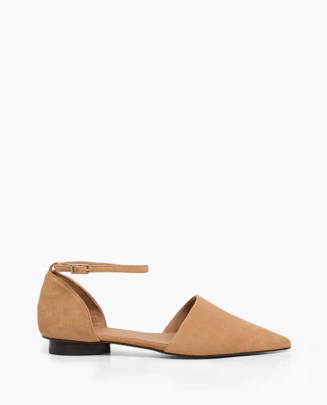 FRANKIE Suede Cognac