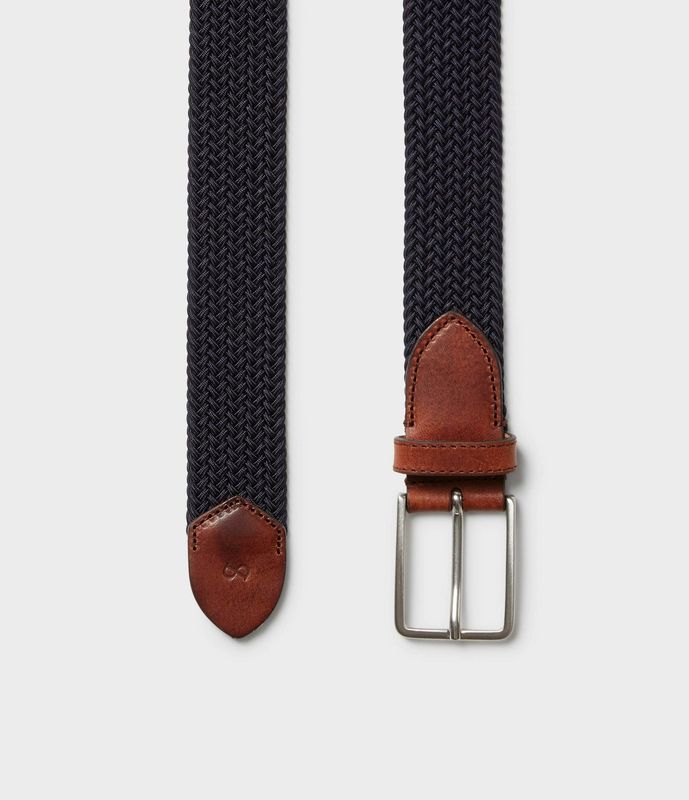 MARSTRAND Braided Belt Navy