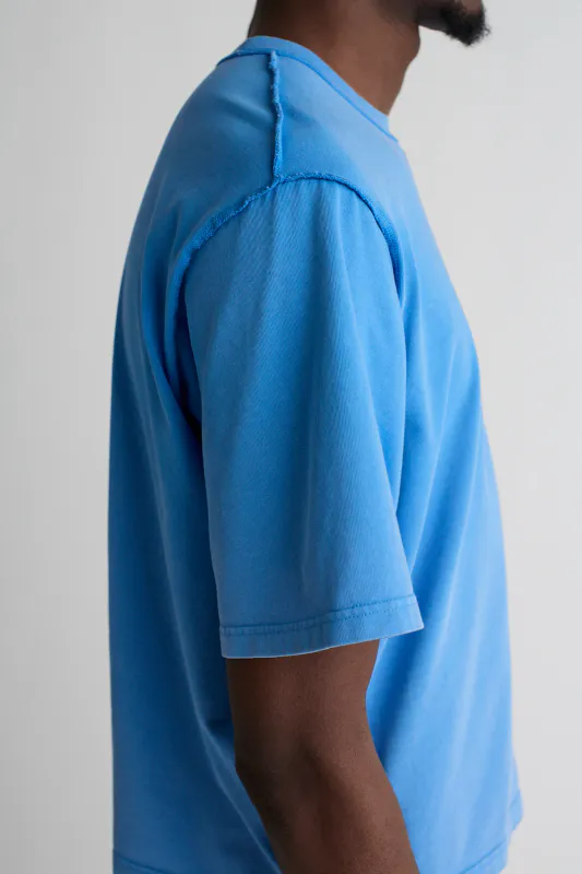 KELLER Tee Shadow Washout Blue 