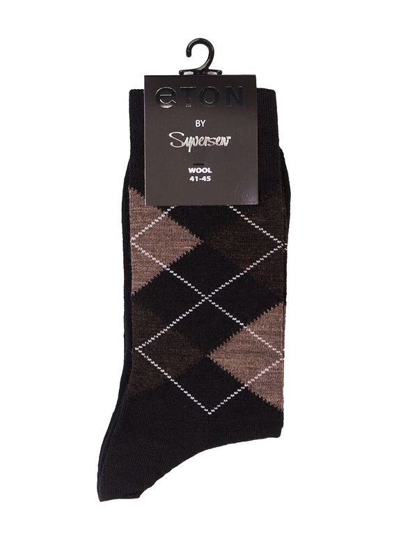ETON WOOL Argyle Light Black Brown 